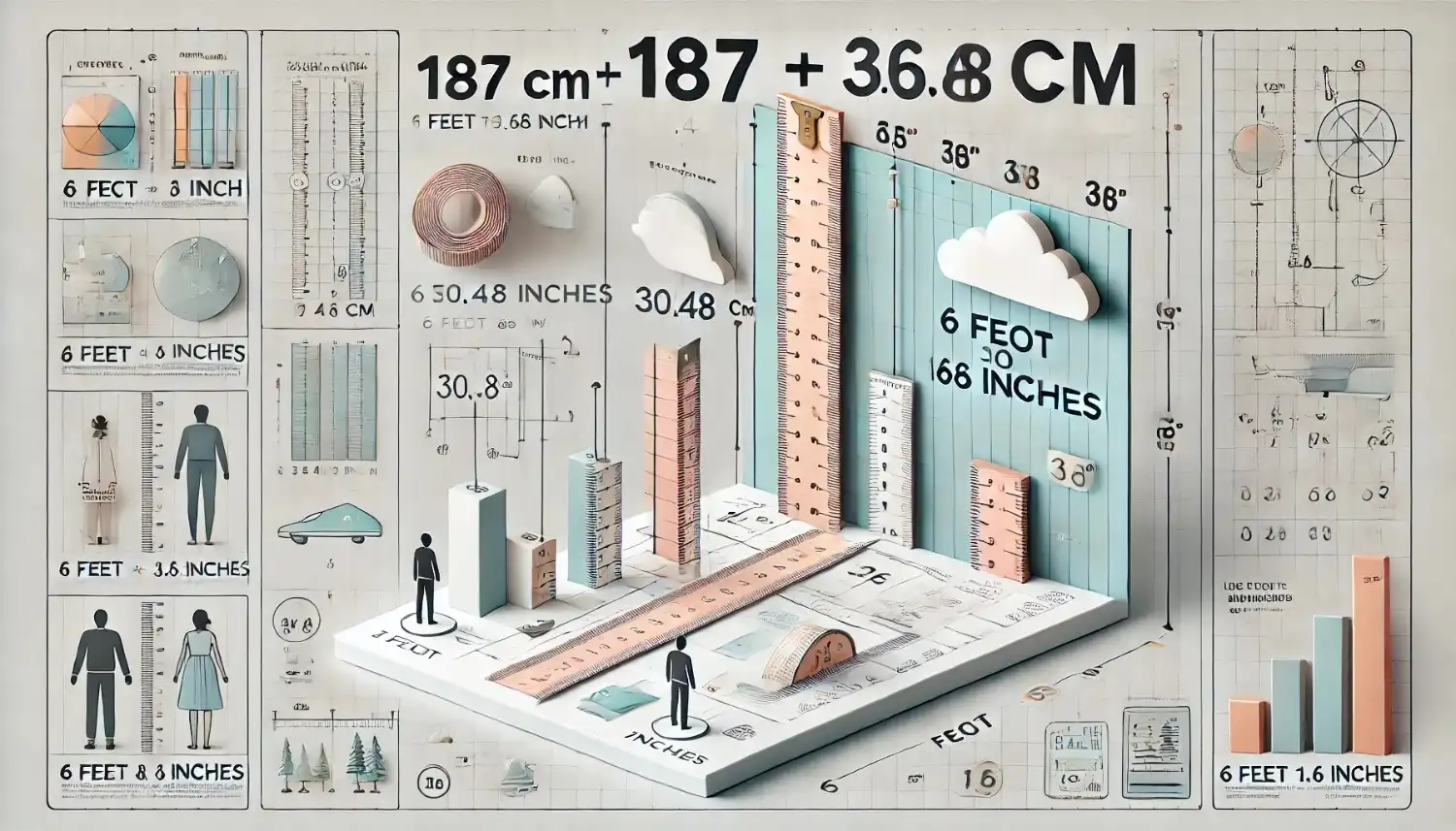 187 cm to Feet